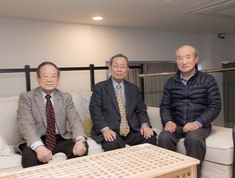 KIOST 50주년을 진심으로 축하합니다. (허형택, 박병권, 송원오 전임원장)의 사진